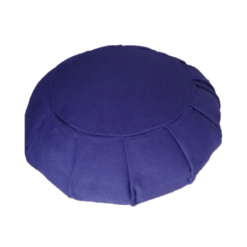 OMSutra Meditation Zafu Cushion - Organic Buckwheat Hull Fill, Durable Cotton Twill Fabric, Ideal for Home & Monastery Meditation Practice