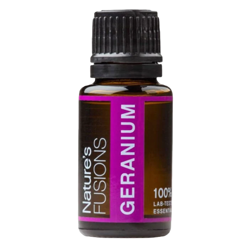 Geranium Pure Essential Oil - 15ml | 100% Natural Aromatherapy Oil for Skin Care, Relaxation, and Insect Repellent