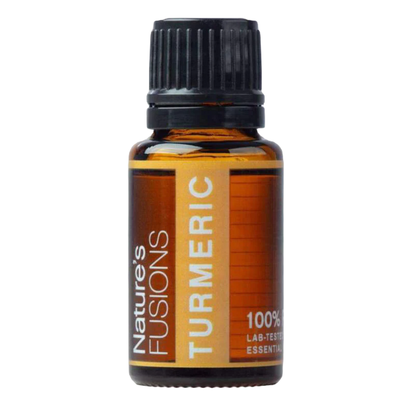 Pure Turmeric Essential Oil - 15ml | High Potency Antioxidant & Immune Booster | 100% Natural Steam Distilled Turmeric Oil