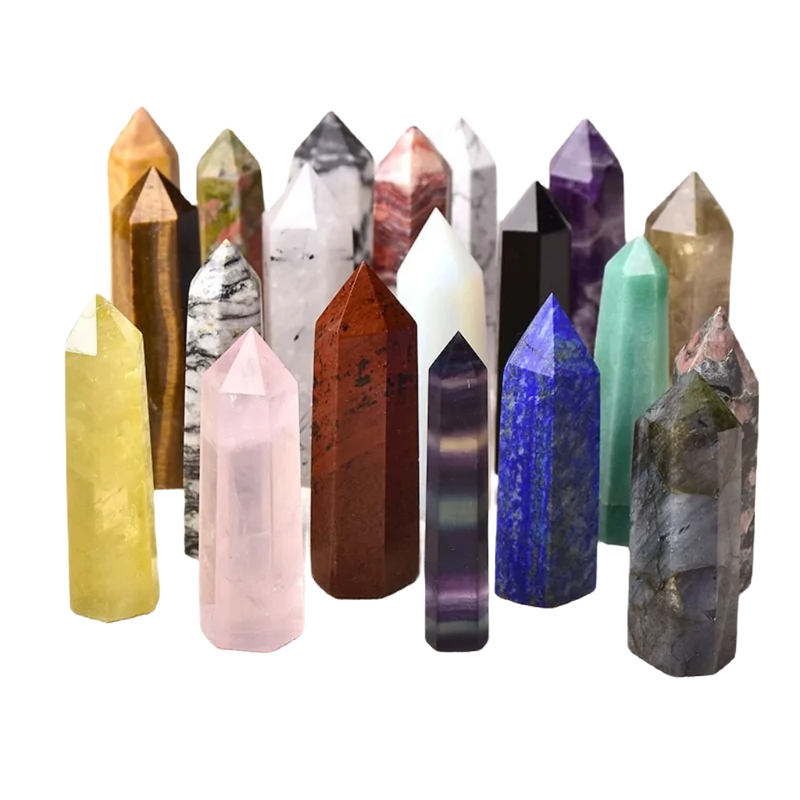 30 Color Natural Crystal Stones - Omlinea  