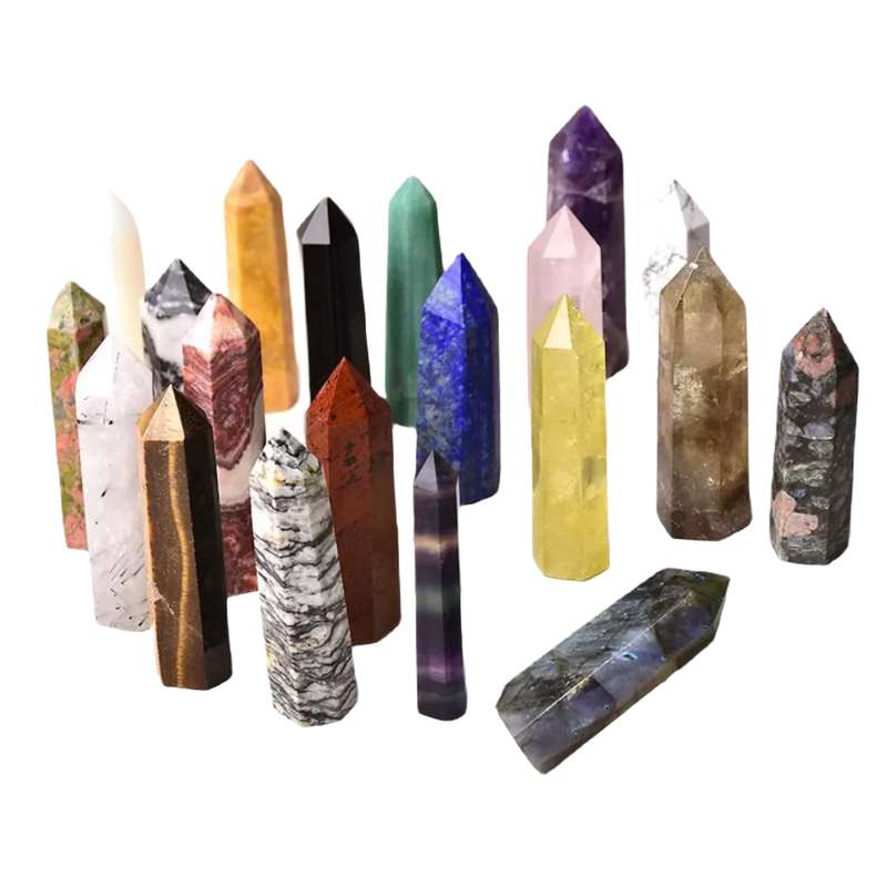 30 Color Natural Crystal Stones - Omlinea  