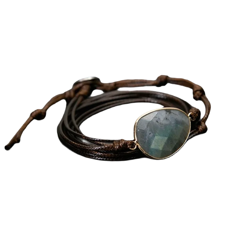 Rope Wrap Bracelet Natural Stones - Omlinea  