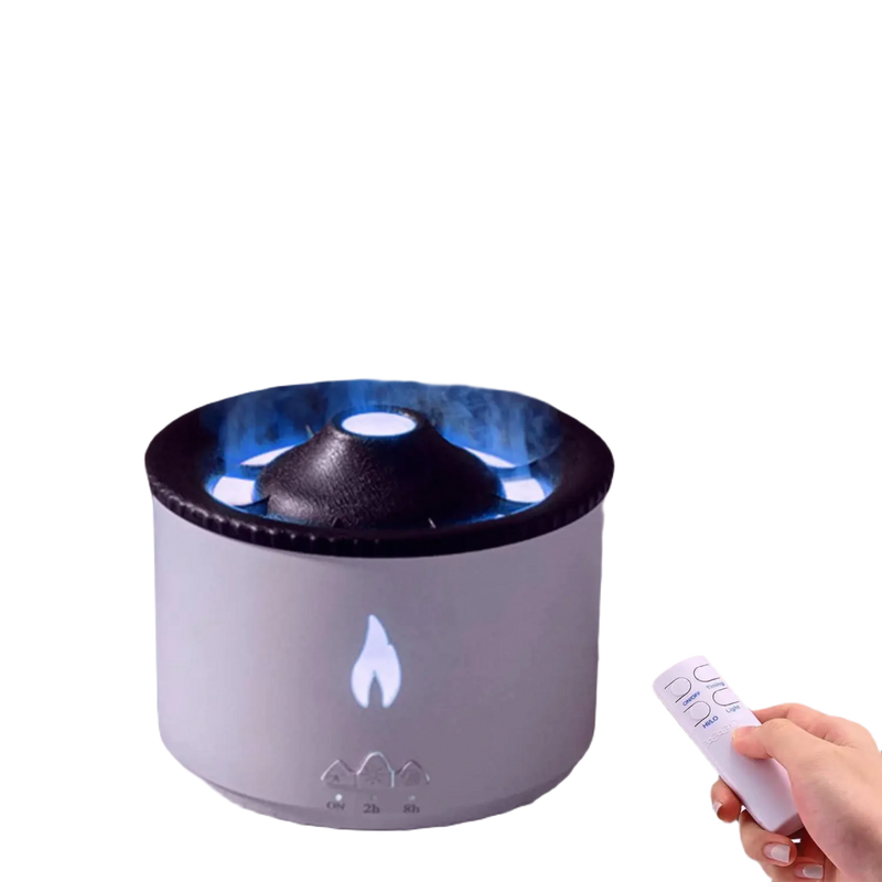 Volcano Diffuser for Essential Oils Aromatherapy Humidifier Auto Shut Off White - Omlinea  